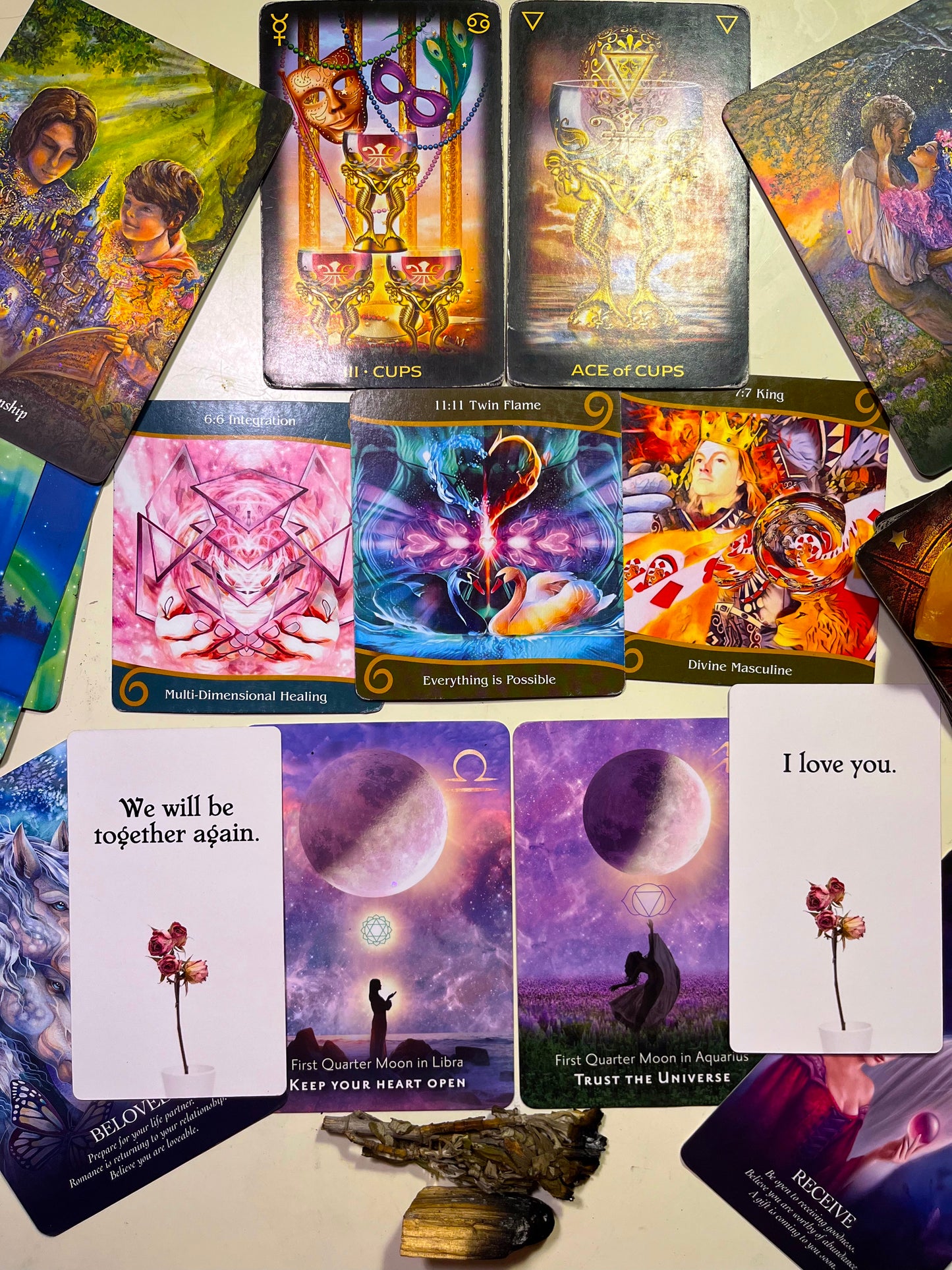 Intensive Love Full Reading & Manifestation 8 Decks ~ 30-40 minute recorded video - Bathrobe Spiritual